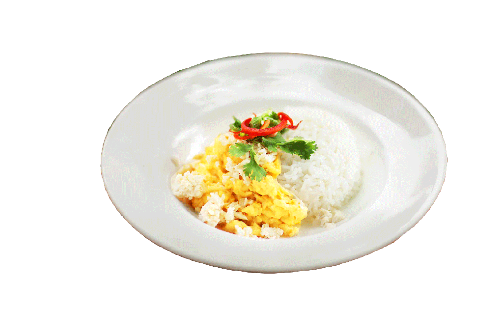 ข้าวไข่ข้นเนื้อปู [130.00]