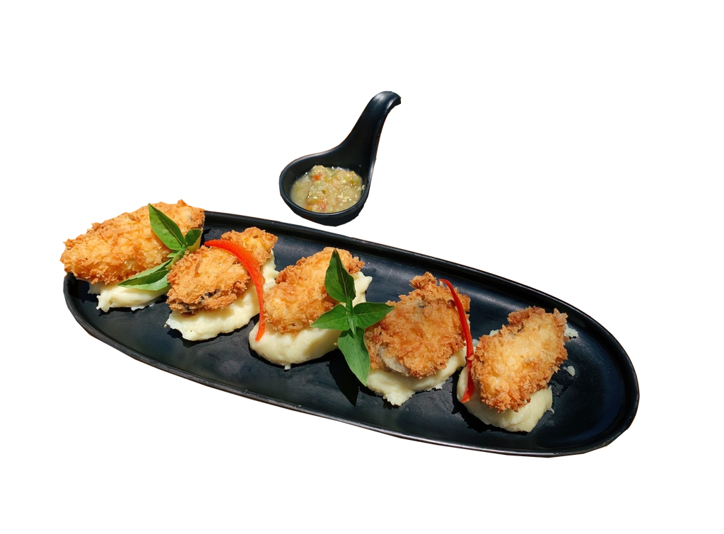 หอยชุบเกล็ดขนมปังทอด[140.00]