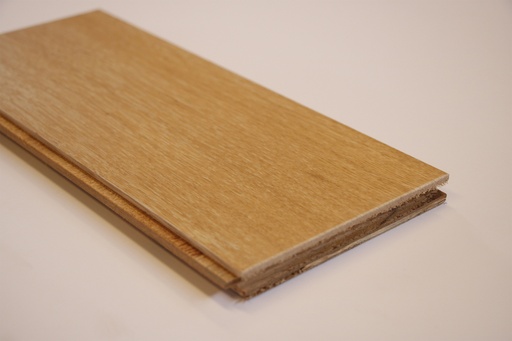 [2155310151200900] Flooring Victorian MuLitersilayer Top Veneer 4 mm. - Ribbed-Stonewashed Ivory (15x120x900)