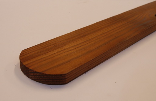 [270231T000006000NAT07500400100] ไม้รั้ว SYP หัวมน+ ทำร่องเสี้ยน  อบ Thermo Teak   Grade Natural 0.75x4x1.0