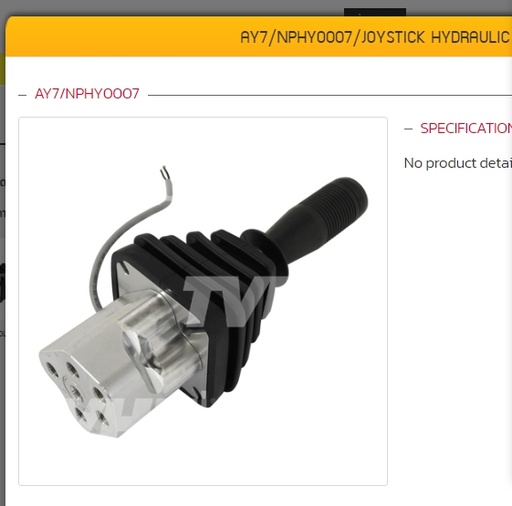 [2CFT000001086] HDS20 Joystick (Optional) NPHY0007