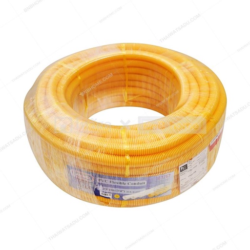 ท่ออ่อนลายลูกฟูก LEETECH รุ่น L-PF 106Y ขนาด 3/4 นิ้ว 50 เมตร สีเหลือง (สำเนา)